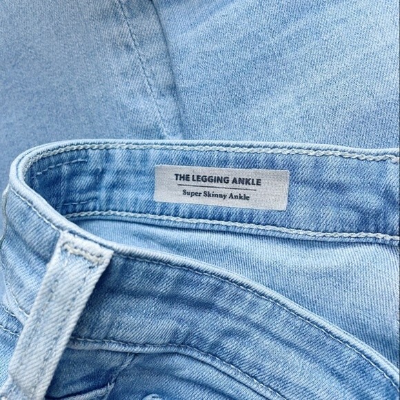 AG Adriano Goldschmied Jeans The Legging Ankle Light Wash Patches Size 31 | 12 - Picture 9 of 13
